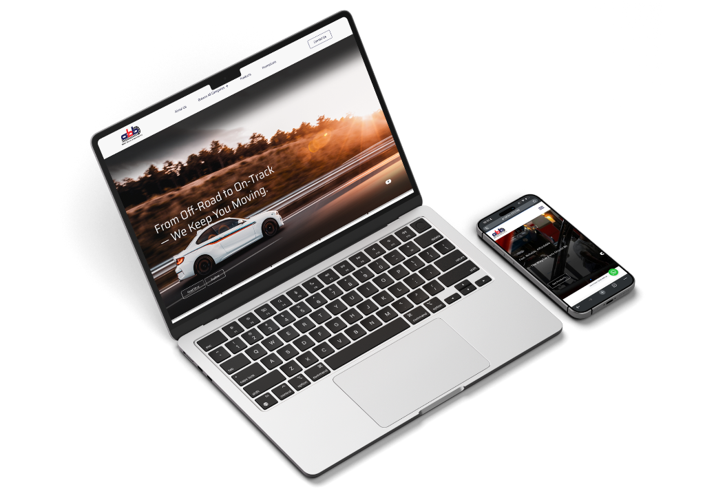 ABB Motor Spares Website mockup