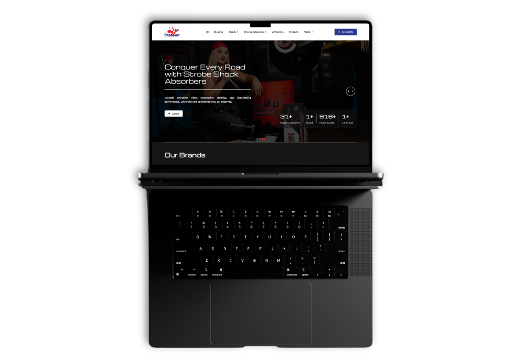 Promart Africa Website mockup