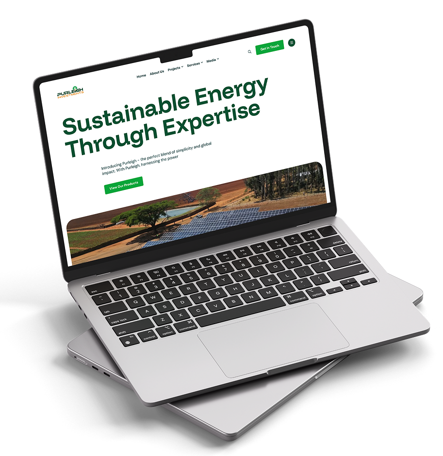 Purleigh Website mockup