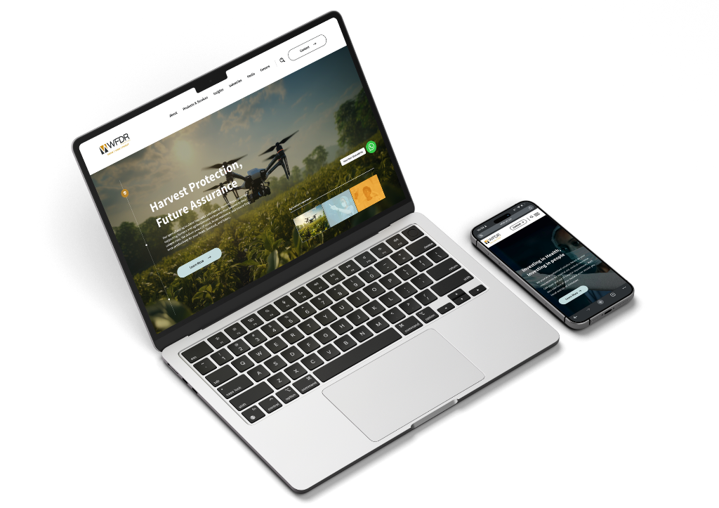 WFDR Website mockup